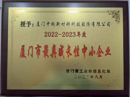 厦门市最具成长性中小企业